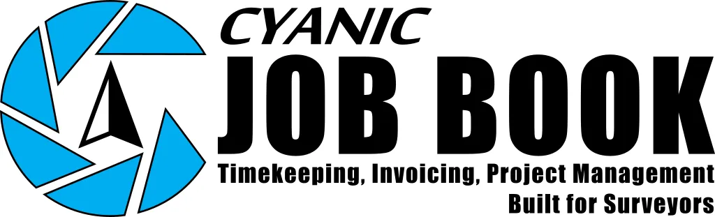 Cyanic Job Book - Timekeeping, Invoicing, Project Management, Built for Surveyors